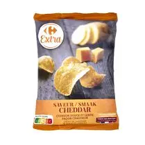 Carrefour, chips chaudron cheddar 120g