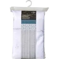 Carrefour, Rideau de douche blanc effet marbrepolyester 180x200cm