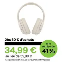 BELKIN, Casque audio circum-aural blanc