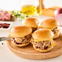 Votre boucher propose, Produit élaboré: Mini burger pulled pork x4
