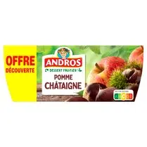 Andros, Compote Pomme châtaigne  offre découverte