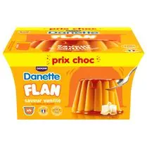 Danette, Flan Saveur vanille Prix choc