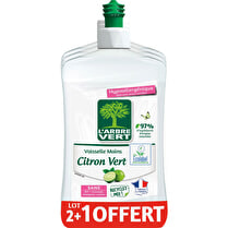 ARBRE VERT, Liquide vaisselle Citron vert