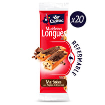 Ker Cadelac, Madeleines longues marbrées aux pépites de chocolat