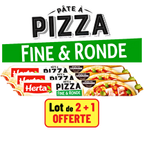 Herta, Pâte à pizza fine & ronde