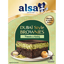 Alsa, Préparation pour brownies - Pistache & Kadaïf Dubaï Style