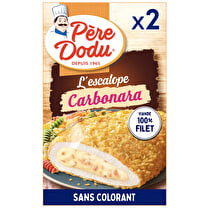 Père dodu, Escalope carbonara