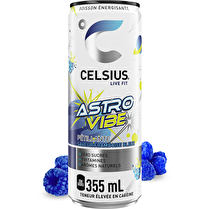 Celsius, Boisson énergisante pétillante Astro vibe Saveur framboise bleue