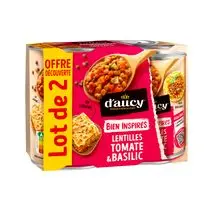 D'aucy, Lentilles tomate & basilic