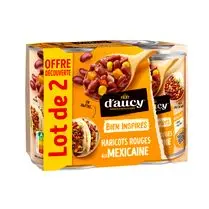 D'aucy, Haricots rouges à la Mexicaine