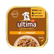 Ultima, Terrine pour chien Poulet