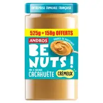 ANDROS BE NUTS, Pâte à tartiner cacahuètes