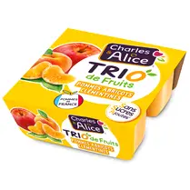 Charles & Alice, Trio de fruits pommes, abricots & mandarines