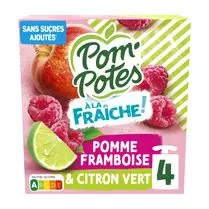 Pom'potes, Pompotes à la fraiche pomme/framboise &ncitron vert