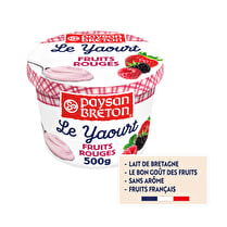 Paysan breton, Le yaourt fruits rouges