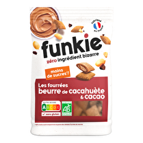 FUNKIE, Céréales fourrées beurre de cacahuète et cacao