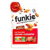 FUNKIE, Céréales fourrées cacao et noisette
