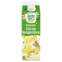 Jardin bio étic, Boisson citron gingembre