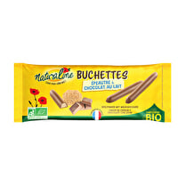 Naturaline, Bûchettes d'épeautre chocolat au lait bio