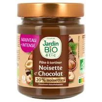 Jardin bio étic, Pâte à tartiner noisette et chocolat bio