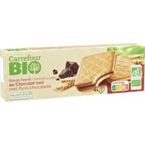 Carrefour, Biscuits fourrés au chocolat noir