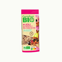 Carrefour, Muesli raisins, amandes, fruits rouges