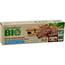 Carrefour, Biscuits avoine chocolat