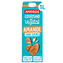 GOURMAND ET VEGETAL ANDROS, Boisson végétale Amande sans sucre ajouté
