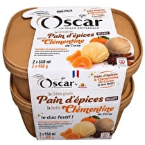 Oscar, Crème glacée pain d'épices et clémentine
