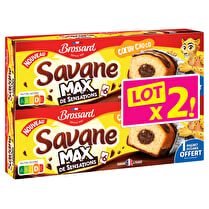 Brossard, Gâteaux moelleux Coeur chocolat - Le lot de 2 x 6 soit 360 g