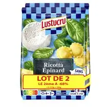 Lustucru, Pâtes fraîches farcies  Girasoli ricotta épinard
