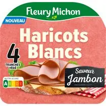 Fleury michon, Tranches Végé haricot blanc saveur jambon X4