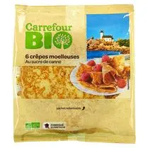 Carrefour, Crêpes moelleuses au sucre de canne x6