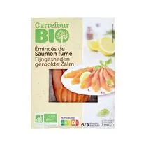 Carrefour, Émincés de saumon fumé