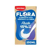 Flora, Crème fluide végétale 15% MG