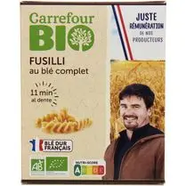 Carrefour, Fusilli au blé complet
