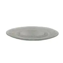 Carrefour, Assiette plate en verre transparent