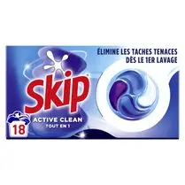 Skip, Capsules SKIP Active Clean tout en 1 x18