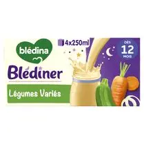 Blédina, Plat complet du soir légumes variés dès 12 mois Blédiner