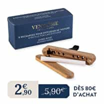 VENDOME, Recharge diffuseur de voiture ambre boisé x8