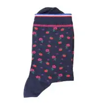 La Frenchie, MINI CHAUSSETTE SEMIS FLEURS ET FRAISES MARINE BALMA 36/41