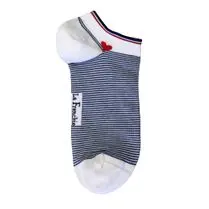 La Frenchie, MINI SOCQUETTE RAYURE ET C UR BLANC HYERES 36/41