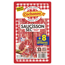 Cochonou, Saucisson sec - 32 tranches + 8 offertes soit 116 g