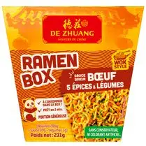 DE ZHUANG, Box ramen boeuf 5 épices