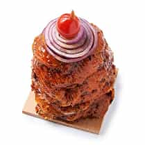 Votre boucher propose, Produit élaboré : Pyramide de poulet marinade gyros