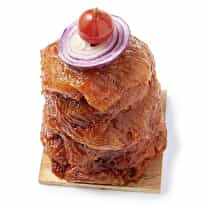 Votre boucher propose, Produit élaboré : Pyramide de poulet marinade saveur d'Orient