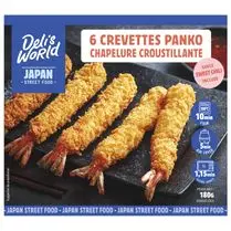 Deli's World, Crevettes panko chapelure croustillante x6