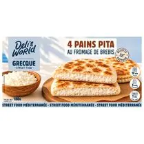Deli's World, Pains pita au formage de brebis x4