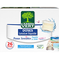 L'arbre vert, Lessive liquide peaux sensibles x26