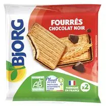 Bjorg, Biscuits fourrés de chocolat noir